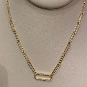 Safety Pin Gold Necklace